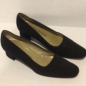 YVES SAINT LAURENT Black Fabric Shoe Women